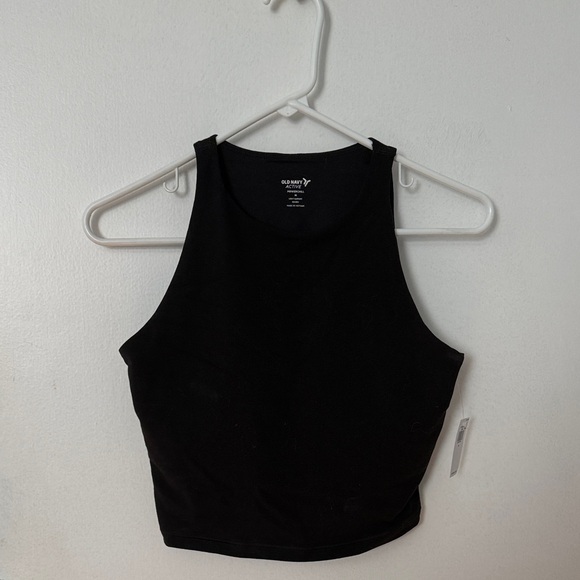 Black Powerchill High-Neck Sports Bra - Picture 1 of 2